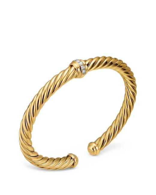 David Yurman Metallic Cablespira Diamond Bracelet