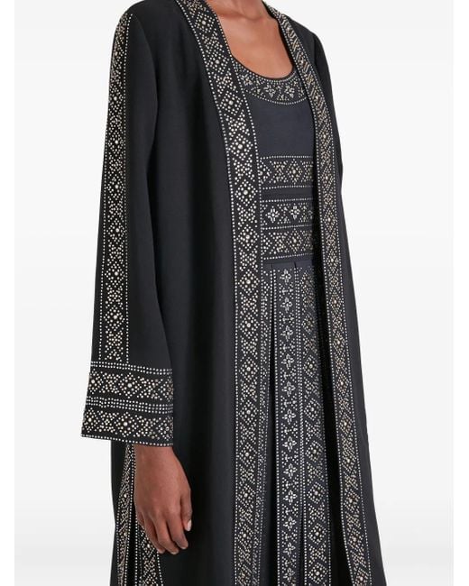 Temperley London ビーズトリム コート Black