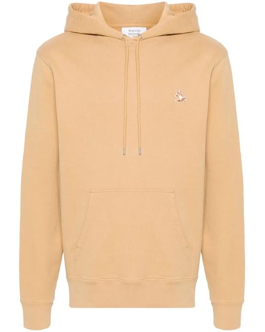 Maison Kitsuné Natural Chillax-Patch Hoodie for men