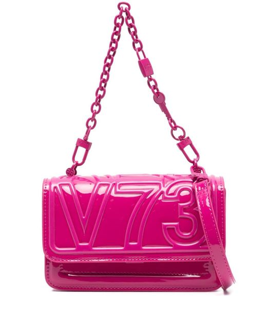 V73 Pink Fox High-shine Cross Body Bag