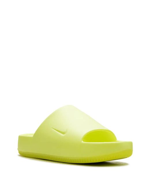 Nike Yellow Calm "Volt" Slides for men