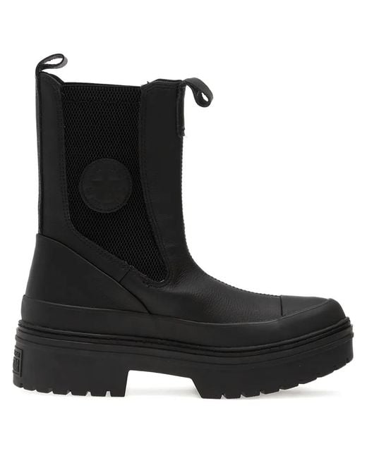 Converse Black Chuck Taylor All Star Lugged-Heel Chelsea Boots