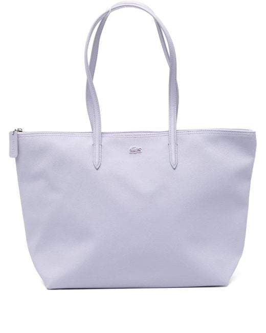 Lacoste Purple Large L.12.12 Concept Tote Bag