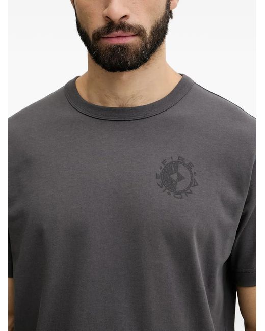 Bogner Fire + Ice Gray Lino Logo-Print T-Shirt for men