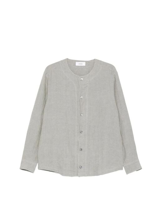 Lardini Gray Long-Sleeve Shirt for men