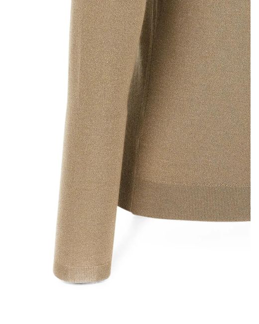Brunello Cucinelli Natural Turtleneck Sweater