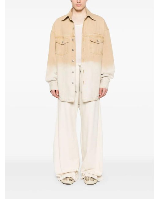 Rick Owens Natural Geth Belas Track Pants for men