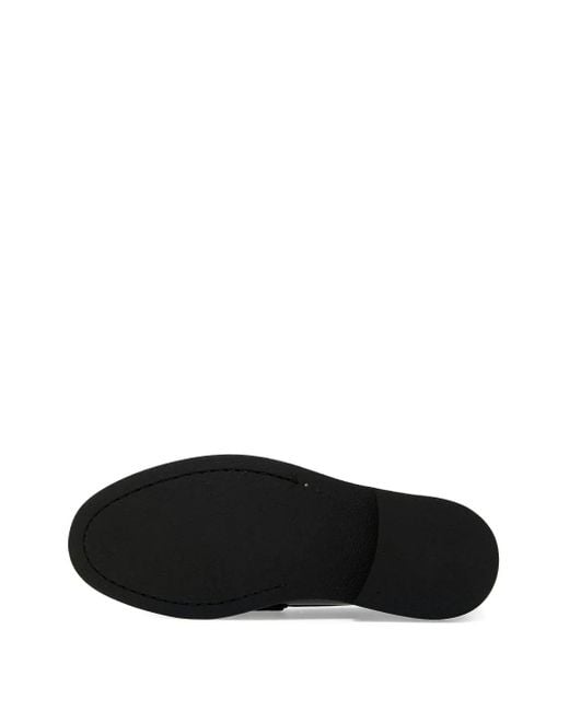 Filling Pieces Black Generations Loafer mit Lederbesatz