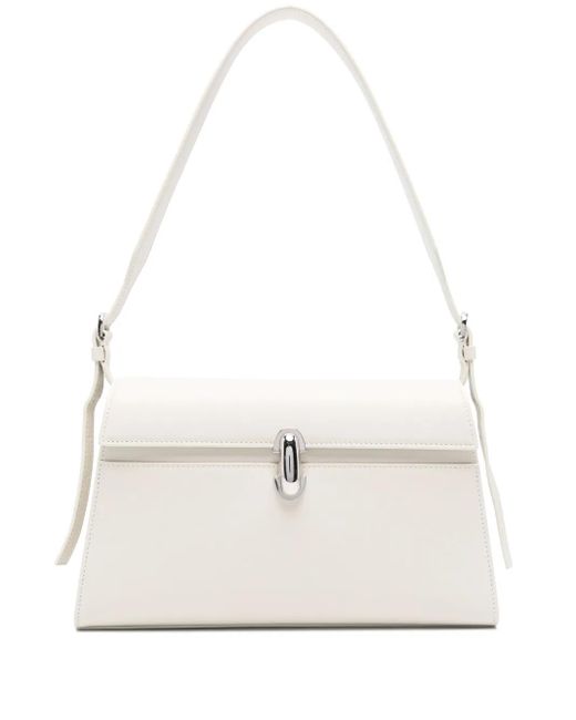 SAVETTE White Symmetry Clutch Bag