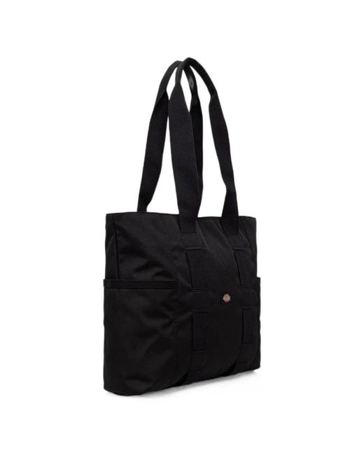 Dickies Black Logo-Patch Tote Bag