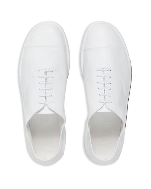 Zapatos derby con cordones Marni de hombre de color White