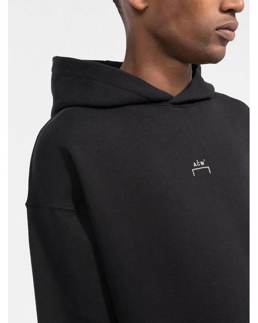 Sudadera Con Capucha Y Logo A_COLD_WALL* de hombre de color Black