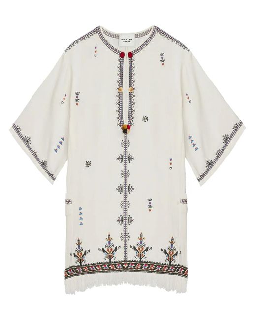 Isabel Marant Natural Kressy Mini Dress