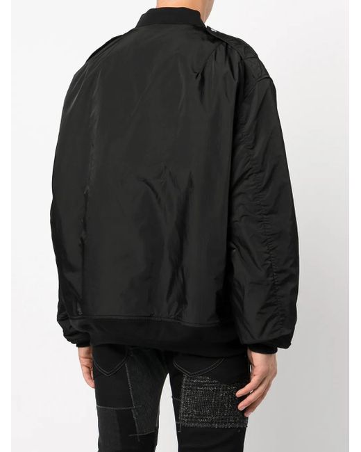 Junya Watanabe Black Zip-Up Bomber Jacket for men