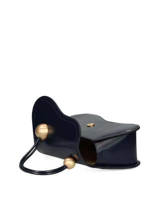 Cult Gaia レザーハンドバッグ Blue