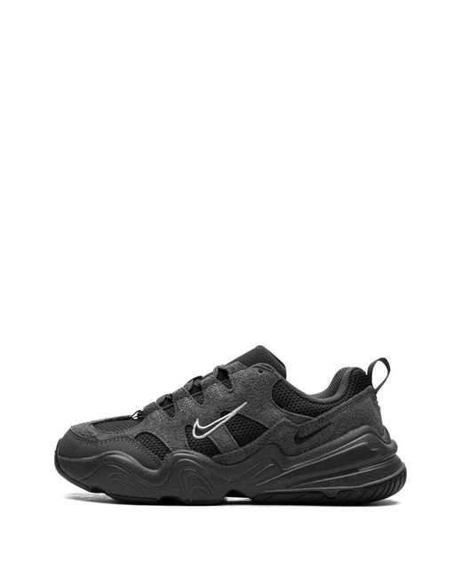 Nike Black Mesh Suede Lace-Up Sneakers