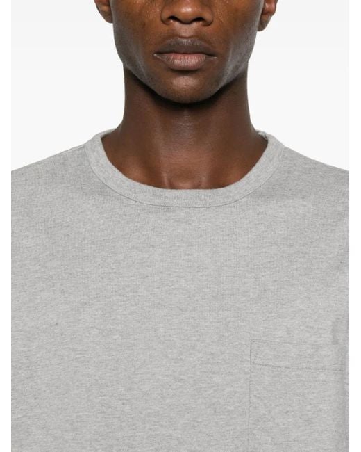 Neighborhood Gray Patch-Pocket Long-Sleeve T-Shirt for men