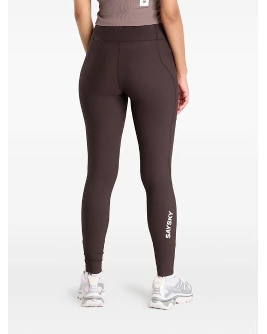 Saysky Geribbelde Legging in het Black