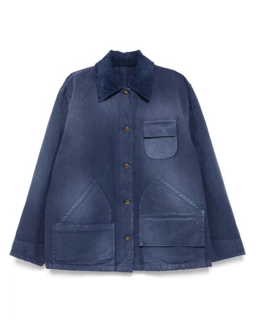 Prada Blue Jacke aus Canvas