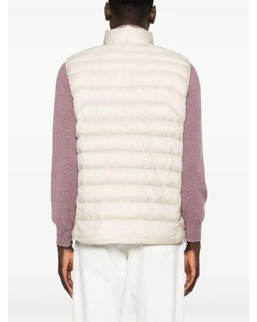 Polo Ralph Lauren Gesteppte Weste Mit Stehkragen in Natural für Herren