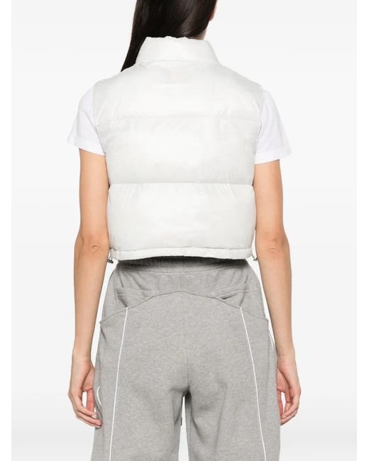 Patrizia Pepe White Reversible Padded Vest