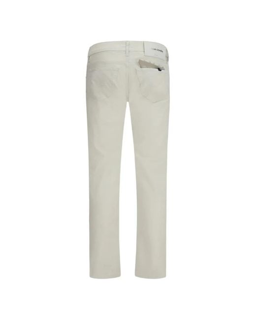 Jacob Cohen Gray Logo-Patch Trousers for men