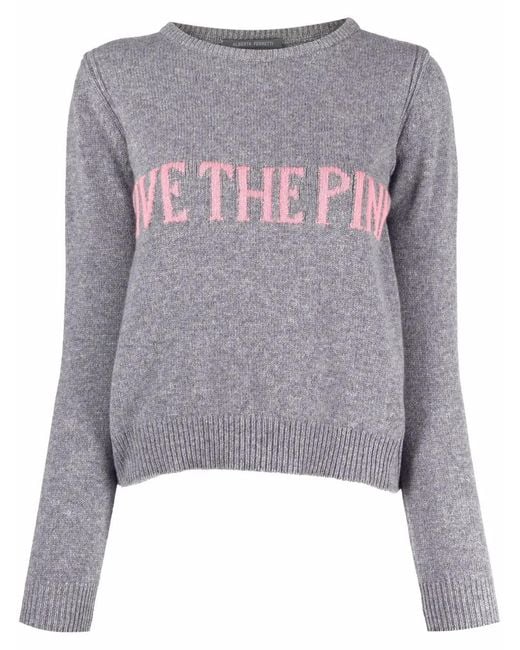 Alberta Ferretti Gray Sweaters Grey