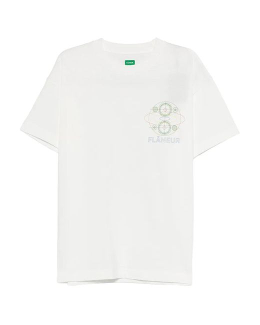 flâneur White Speaker Graphic-Print T-Shirt for men
