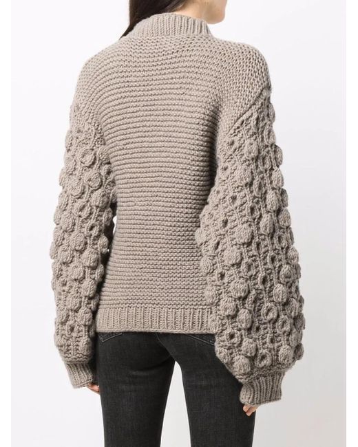 Tuinch Gray Patchwork Cashmere Jumper