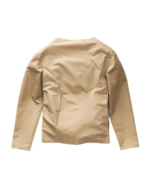 LUAR Natural Rhinestone-Logo Blouse