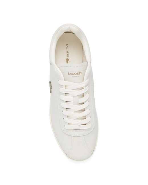 Lacoste White Baseshot Sneakers for men