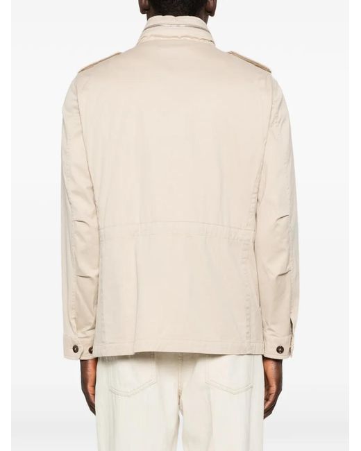 Moorer Natural Veste Denver À Poches Boutonnées for men