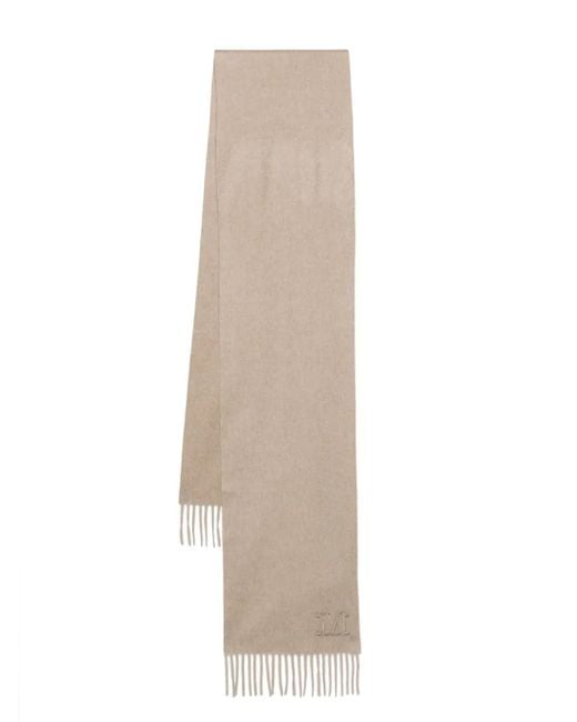 Sciarpa Con Ricamo di Max Mara in White