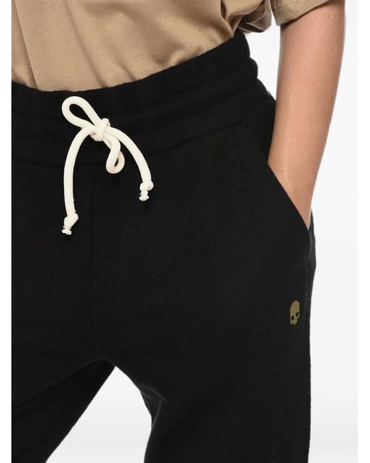 Hydrogen Black Drawstring Track Pants