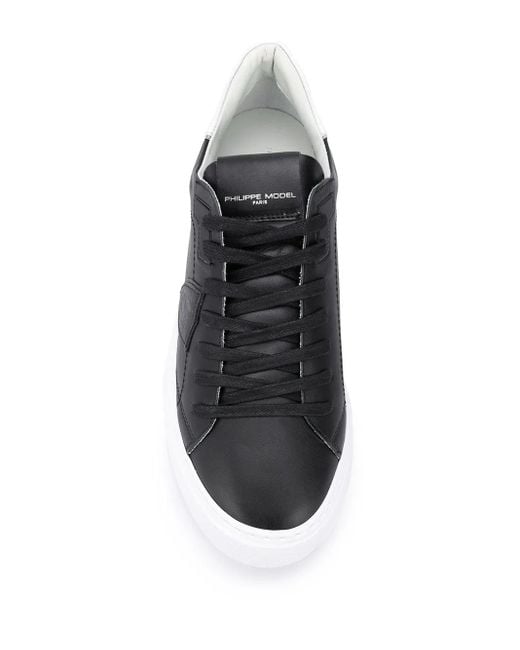 Philippe Model Black Temple Veau Sneakers for men