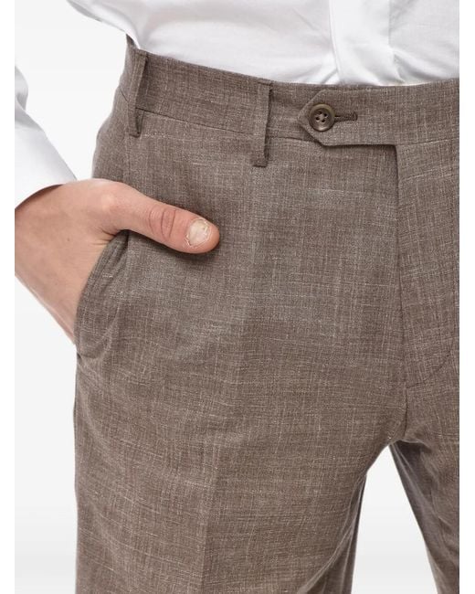 Corneliani Gray Four-Pocket Tailored Trousers for men