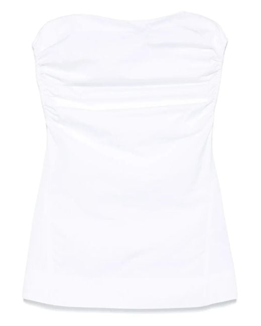 Totême  Gesmockte Top in het White