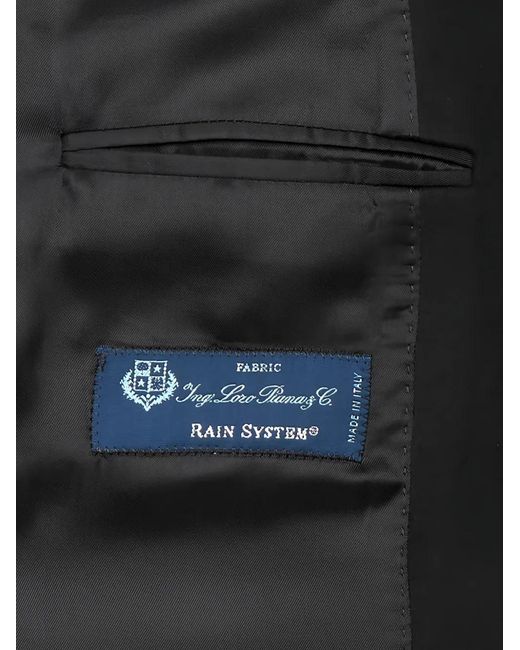 Franzese Collection Black Stefano De Martino Double-Breasted Coat for men