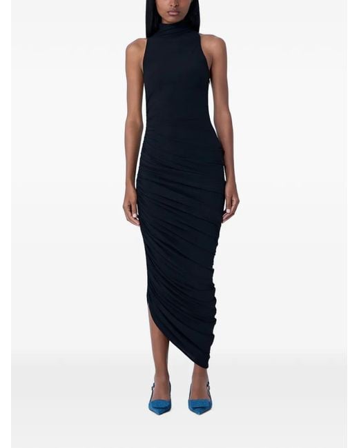 Jacquemus Black Asymmetric Piazza Dress