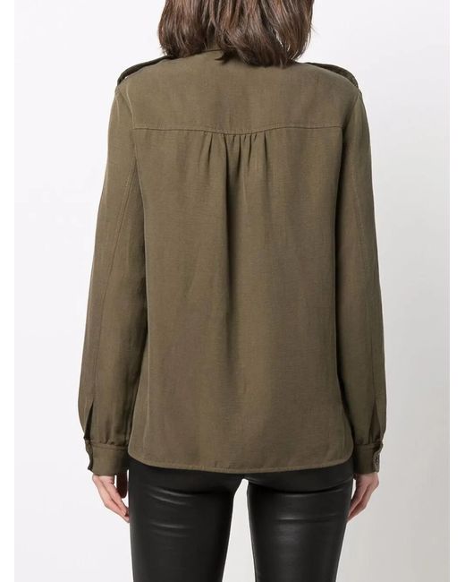 Woolrich Green Fitted Button-Up Shirt