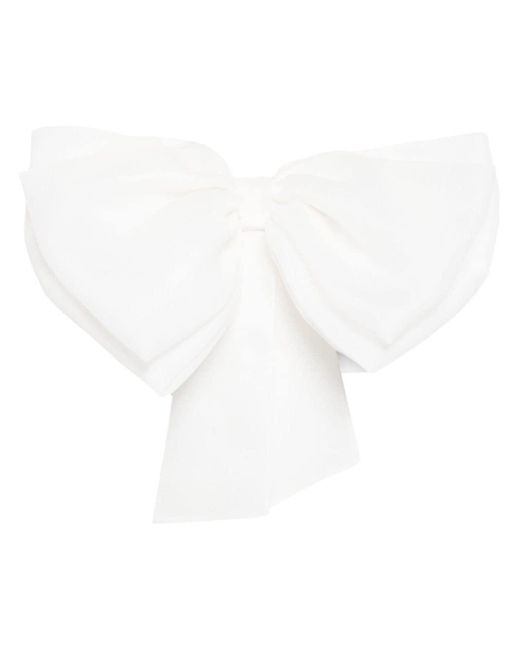 Top Cupid's Bow estilo bandeau Cynthia Rowley de color White