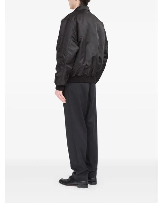 MM6 by Maison Margiela Black Polyamide Utility Jacket With Modern Silhouette for men