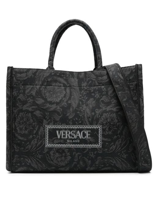 Versace バロッコ Athena ハンドバッグ L Black