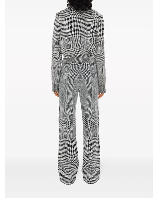 Pantalon À Motif Pied-De-Poule Burberry en coloris Gray