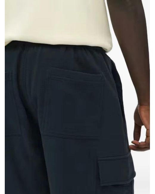 WOOD WOOD Blue Cargo Belt Shorts for men