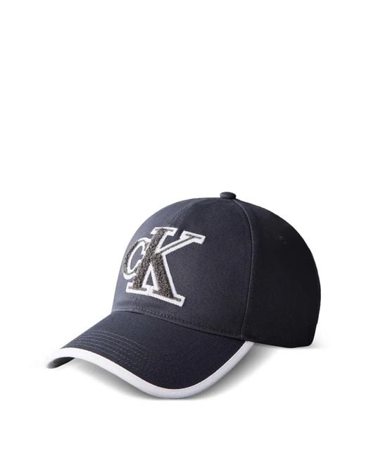 Calvin Klein Baseballkappe Mit Logo-Patch in Blue für Herren