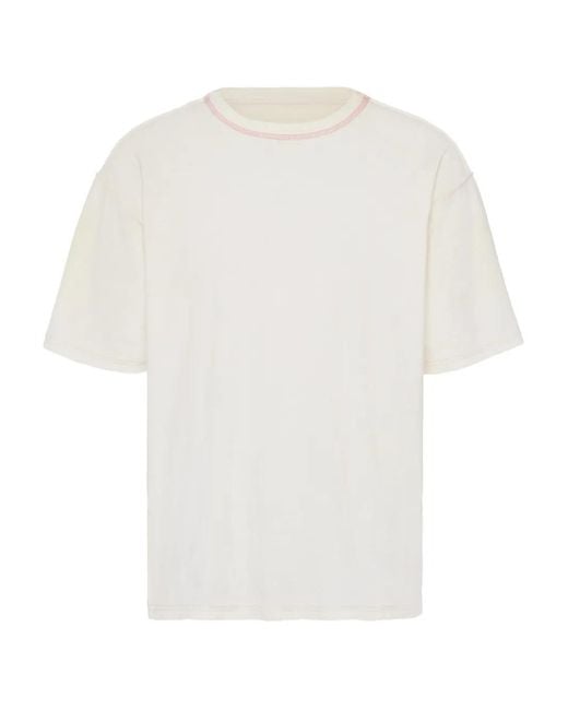 Maison Margiela White Seam Detail T-Shirt for men