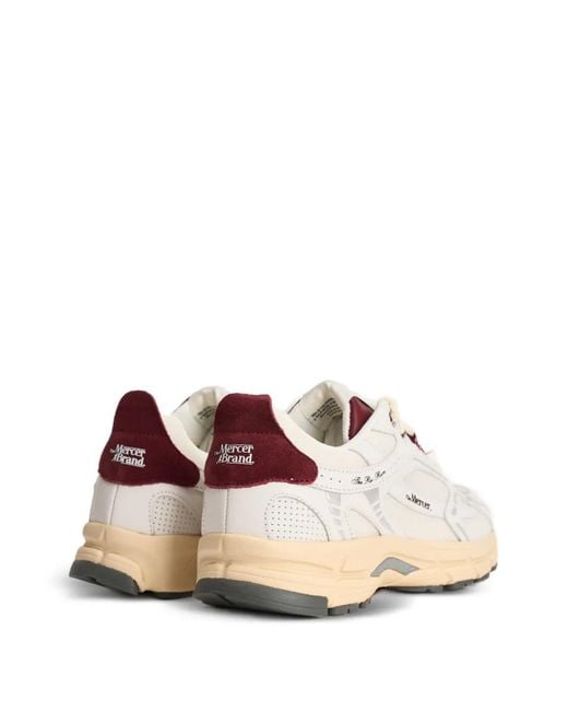 The Mercer Brand White The Re-Run Panelled Sneakers