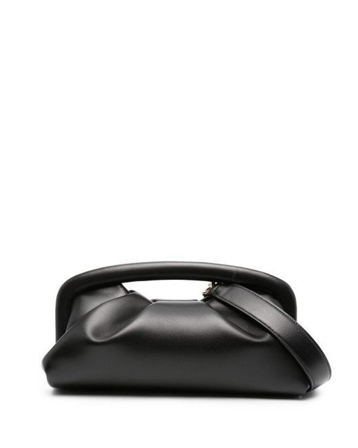 Stuart Weitzman Moda Frame Leather Top Handler Bag in Black | Lyst