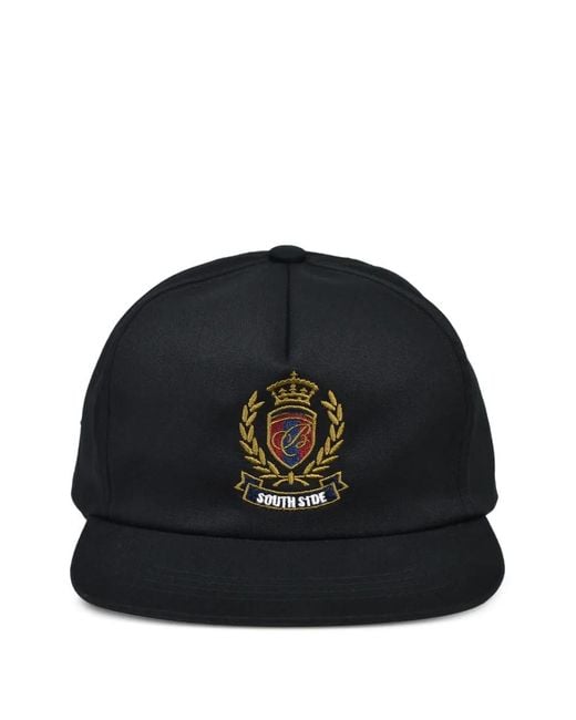 BREATH Black Embroidered Logo-Patch Baseball Cap for men
